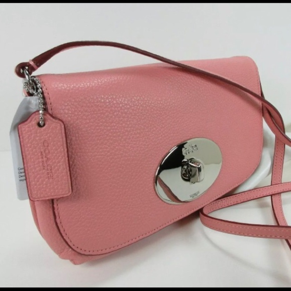 NWT! Coach F52896 LIV Pink Leather Crossbody Bag